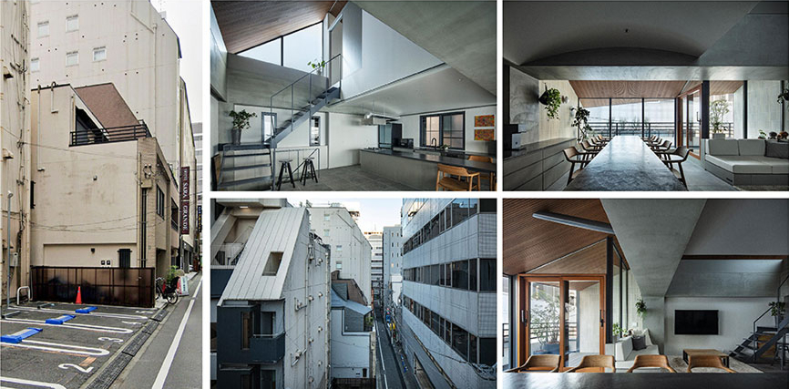 小屋を被るビル