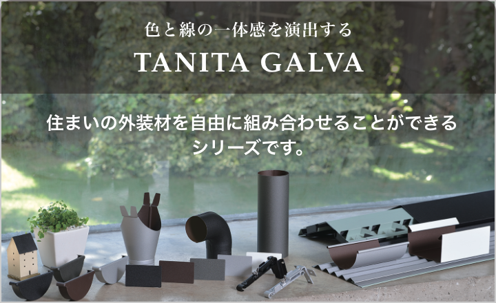 色と線の一体感を演出するTANITA GALVA